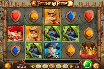 Feline Fury Slot Game Screenshot Image