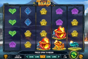 Fire Toad Slot Game Screenshot Image