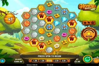 Honey Rush 100 Slot Game Screenshot Image