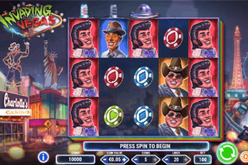 Invading Vegas Slot Game Screenshot Image