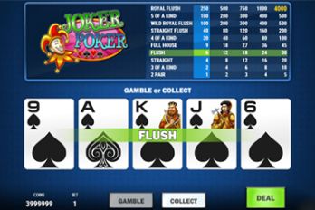 Joker Poker MH Video Poker Screenshot Image