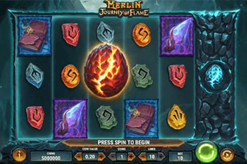 Merlin: Journey of Flame Slot Game Screenshot Image