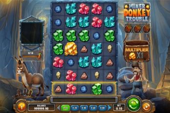Miner Donkey Trouble Slot Game Screenshot Image