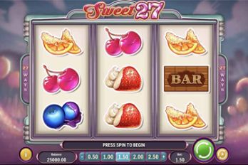 Sweet 27 Slot Game Screenshot Image