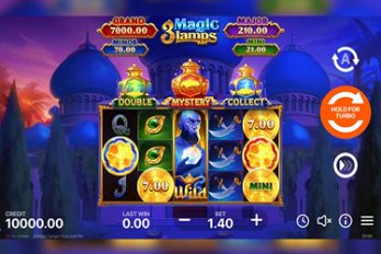 3 Magic Lamps: Hold and Win Slot Game Screenshot Image
