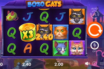 Bozo Cats Slot Game Screenshot Image