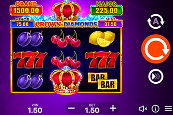 Crown & Diamonds: Hold and Win 3x3 Slot Game Screenshot Image