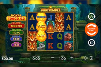 Fire Temple: Hold and Win Slot Game Screenshot Image