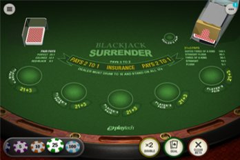 Blackjack Surrender Table Game Screenshot Image