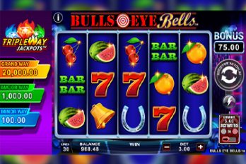 Bulls Eye Bells Slot Game Screenshot Image