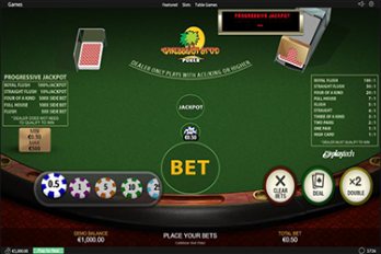 Caribbean Stud Poker Video Poker Screenshot Image