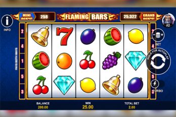 Flaming Bars Slot Game Screenshot Image