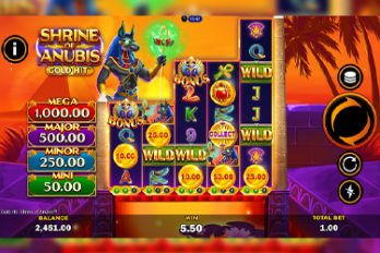 Gold Hit: Shrine of Anubis Slot Game Screenshot Image