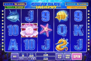 Great Blue Jackpot Slot Game Screenshot Image