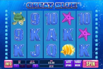 Great Blue Slot Game Screenshot Image