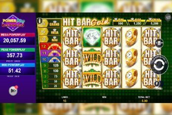 Hit Bar Gold: PowerPlay Slot Game Screenshot Image