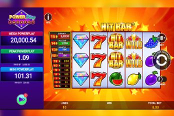 Hit Bar: PowerPlay Jackpot Slot Game Screenshot Image