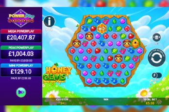 Honey Gems: PowerPlay Slot Game Screenshot Image