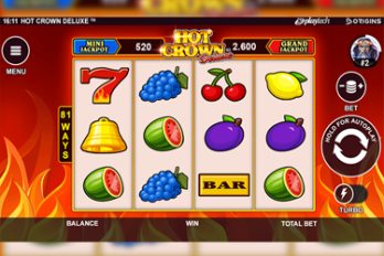 Hot Crown Deluxe Slot Game Screenshot Image