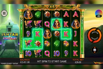 Ishtar: Power Zones Slot Game Screenshot Image
