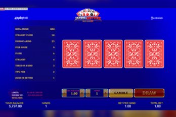 Jacks or Better: Multi-Hand 25 Video Poker Screenshot Image