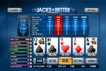 Jacks or Better: Multi-Hand Video Poker Screenshot Image