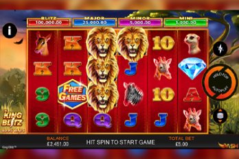 King Blitz Slot Game Screenshot Image