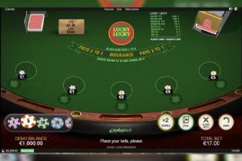 Lucky Lucky Blackjack Table Game Screenshot Image