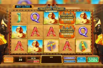 Pharaoh's Treasure Deluxe Slot Game Screenshot Image