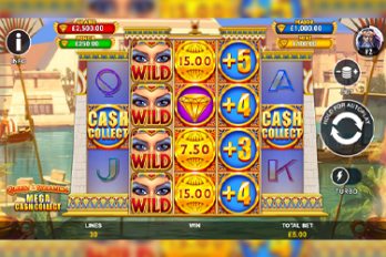 Queen of the Pyramids: Mega Ca$h Collect Slot Game Screenshot Image
