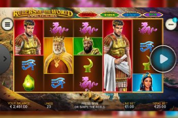 Rulers of the World: Empire Treasures Slot Game Screenshot Image