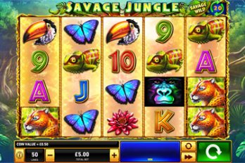 Savage Jungle Slot Game Screenshot Image