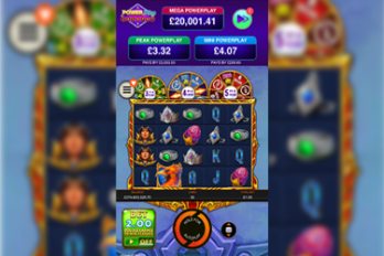 Wheels of Flame: PowerPlay Jackpot Slot Game Screenshot Image