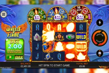 Wheels of Flame Slot Game Screenshot Image