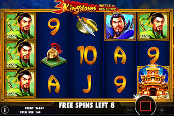 3 Kingdoms Battle of Red Cliffs Slot Game Screenshot Image
