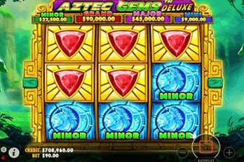 Aztec Gems Deluxe Slot Game Screenshot Image