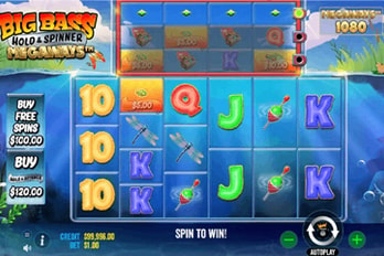 Big Bass Hold & Spinner Megaways Slot Game Screenshot Image