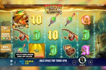 Big Bass: Secrets of the Golden Lake Slot Game Screenshot Image