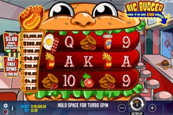 Big Burger: Load it up with Xtra cheese Slot Game Screenshot Image
