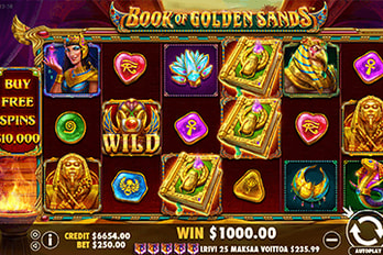 Book of Golden Sands Slot Game Screenshot Image