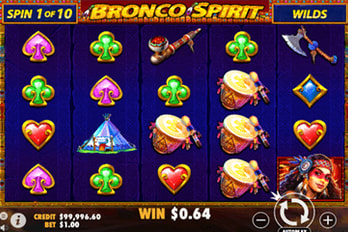 Bronco Spirit Slot Game Screenshot Image