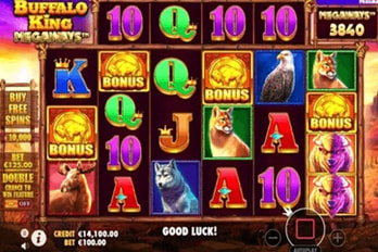Buffalo King Megaways Slot Game Screenshot Image