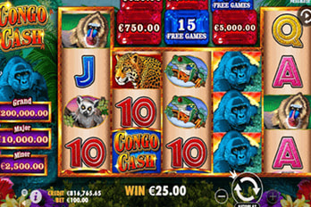 Congo Cash Slot Game Screenshot Image