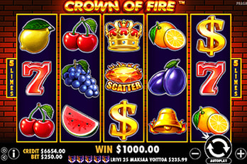 Crown of Fire Slot Game Screenshot Image