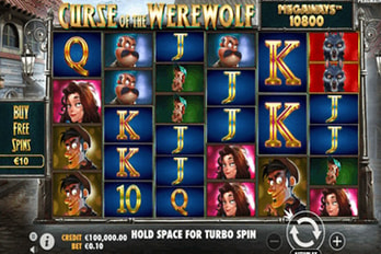 Curse of the Werewolf Megaways Slot Game Screenshot Image