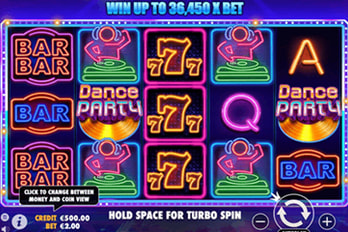 Dance Party Slot Game Screenshot Image