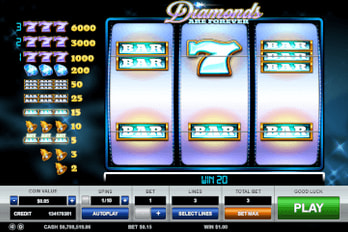 Diamonds Are Forever Slot Game Screenshot Image