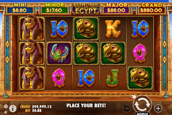 Diamonds of Egypt Slot Game Screenshot Image