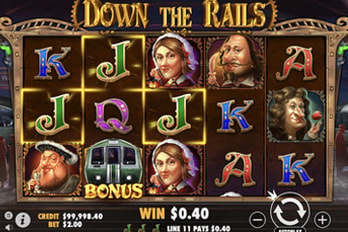 Down the Rails Slot Game Screenshot Image