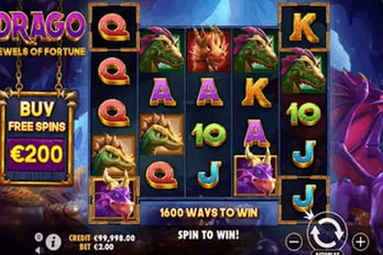 Drago: Jewels Of Fortune Slot Game Screenshot Image